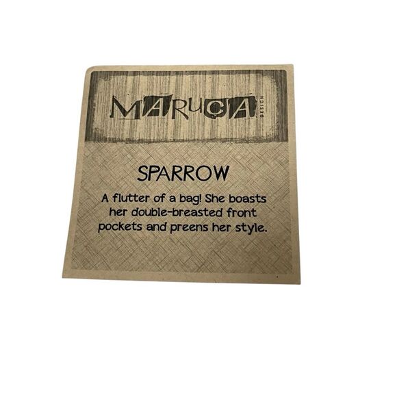 NWT Maruca Bag in Sparrow Design Hand-Made in Boulder Colorado - Picture 4 of 6